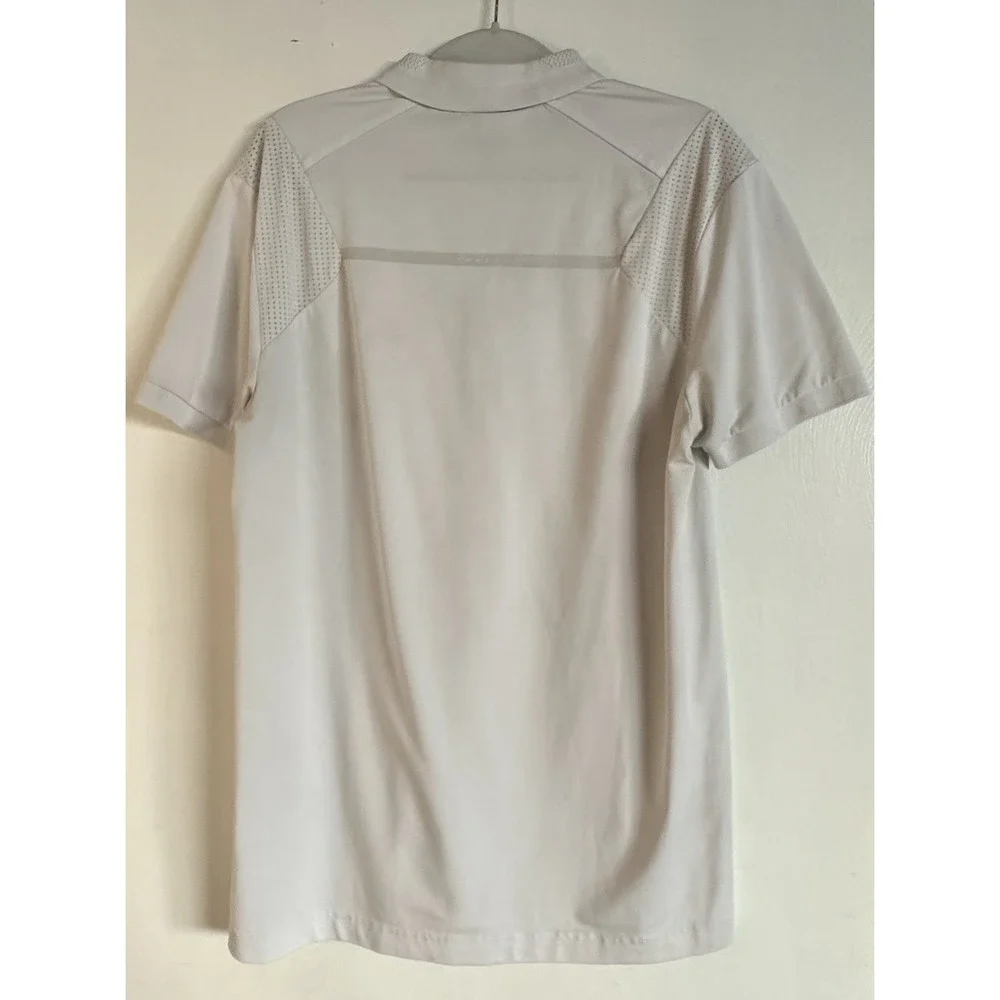 BOSS Athleisure Philix 1 polo shirt 1/4 Zip Light‎ Gray Medium READ